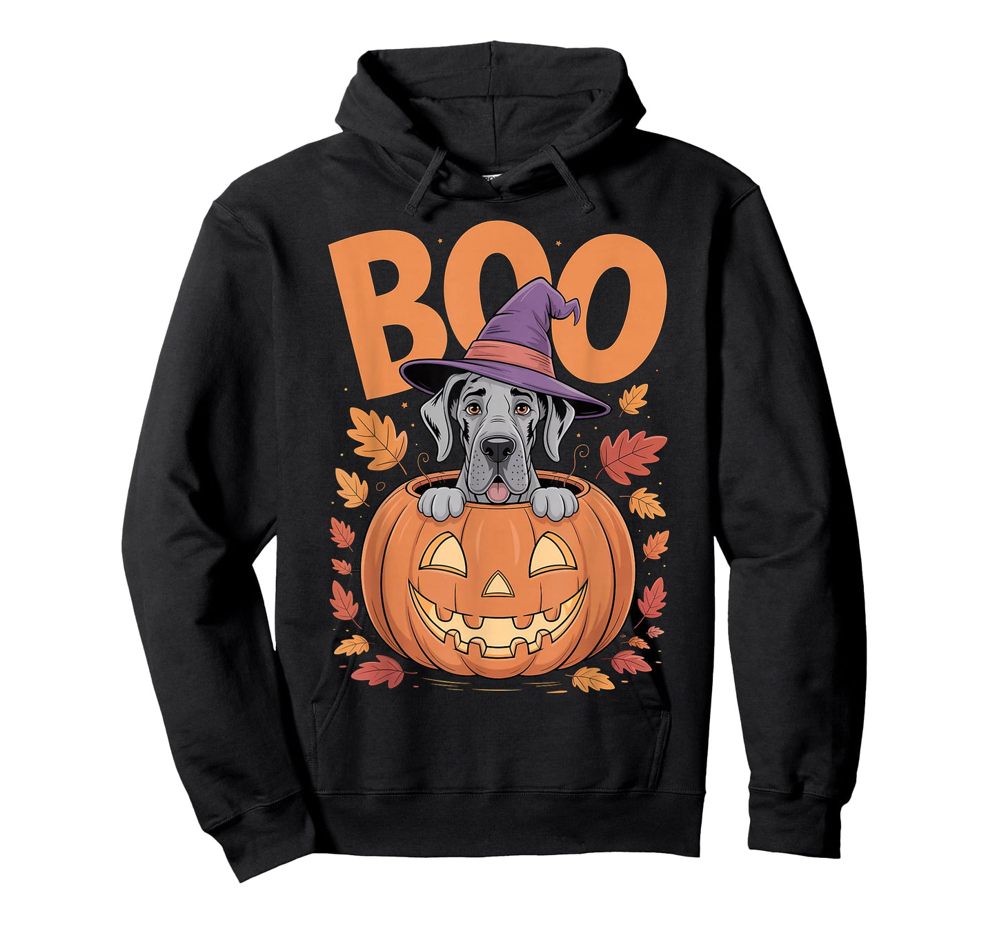 Great Dane Costume on Pumpkin Halloween Great Dane T-Shirt