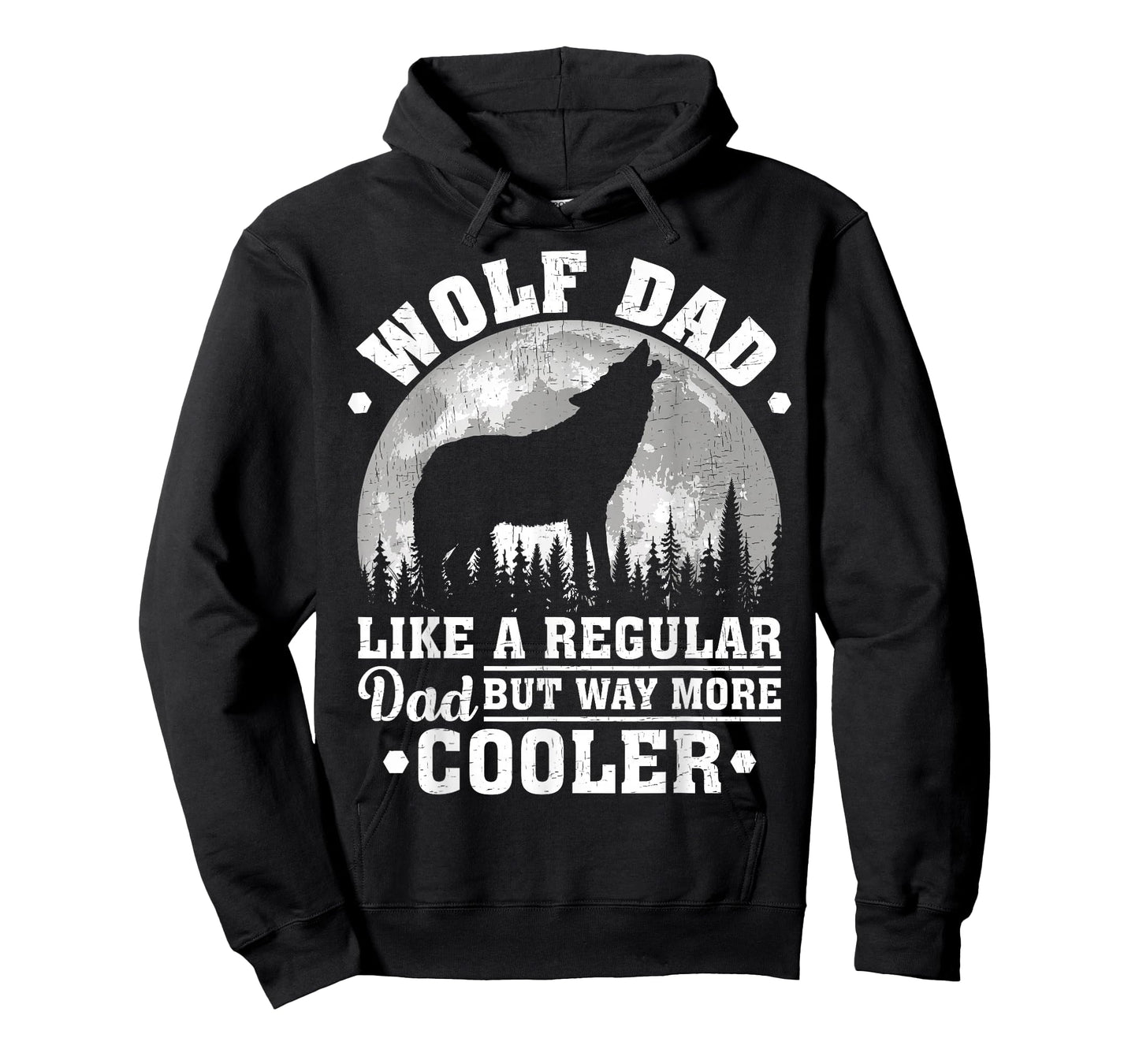 Wolf Dad Like A Regular Dad Funny Wolf Father's Day T-Shirt