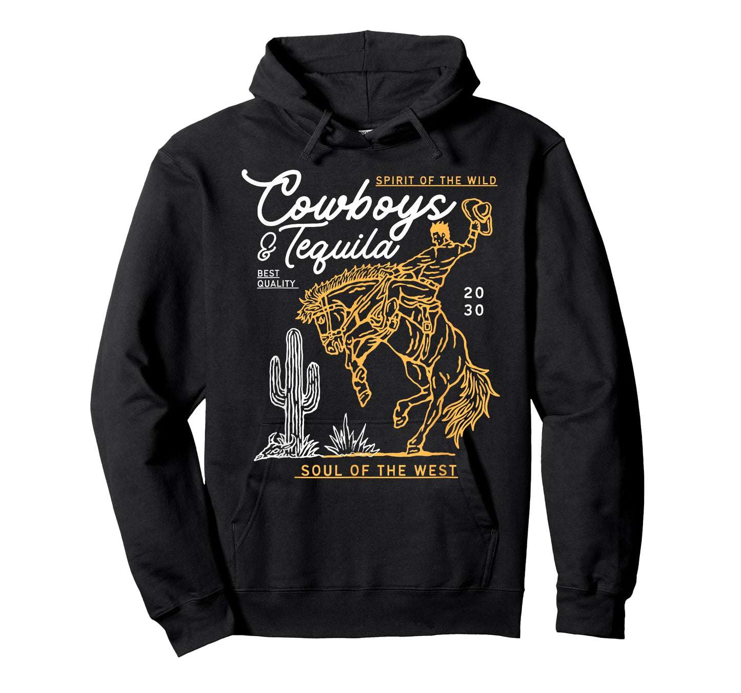 Cowboys and Tequila Country Rodeo Vintage Horse Riding Texas T-Shirt