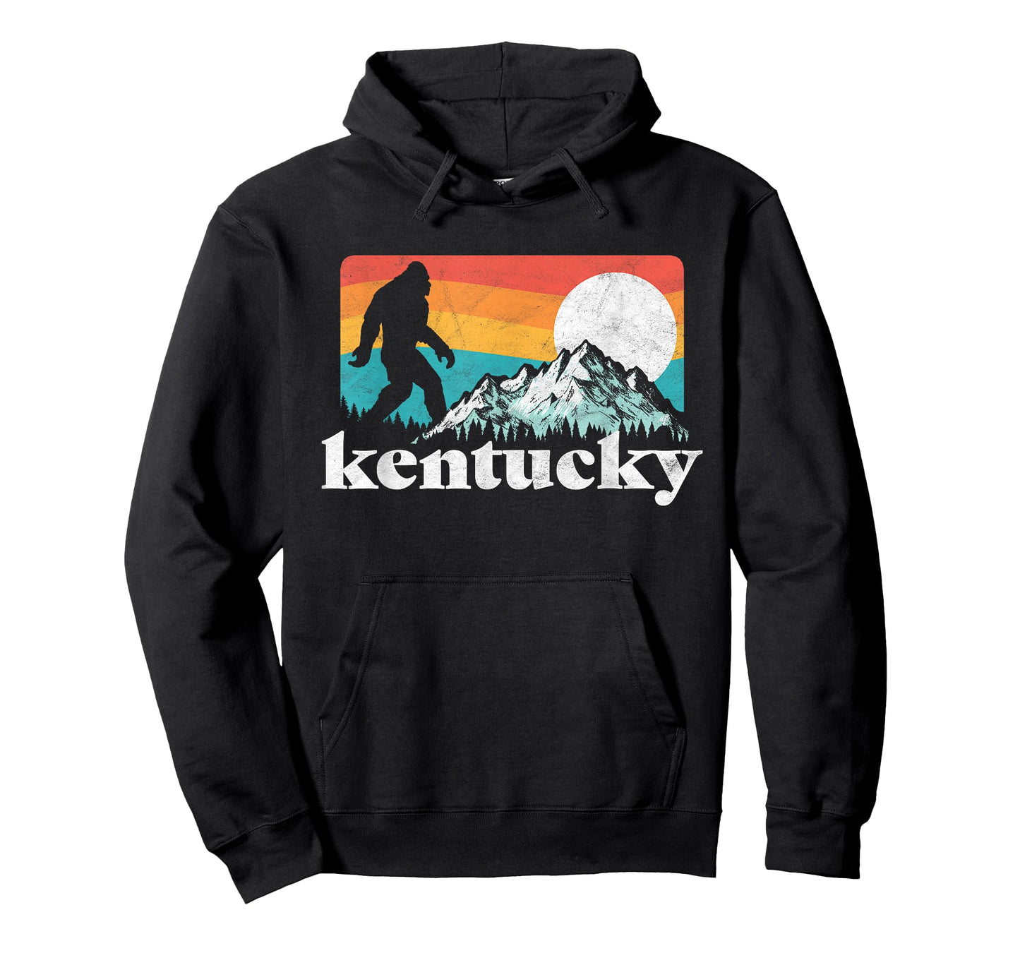 Kentucky Retro Bigfoot Mountains T-Shirt T-Shirt