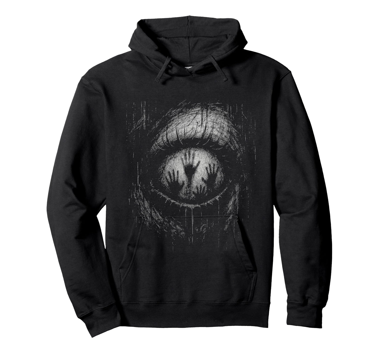 Horror Creepy Eye Ghost Hands Grunge Goth Alt Aesthetic T-Shirt