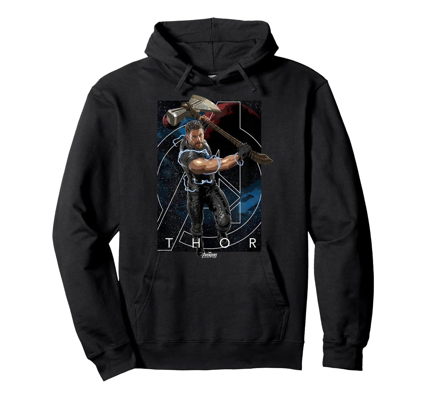 Marvel Infinity War Thor Stormbreaker Galaxy Graphic T-Shirt T-Shirt