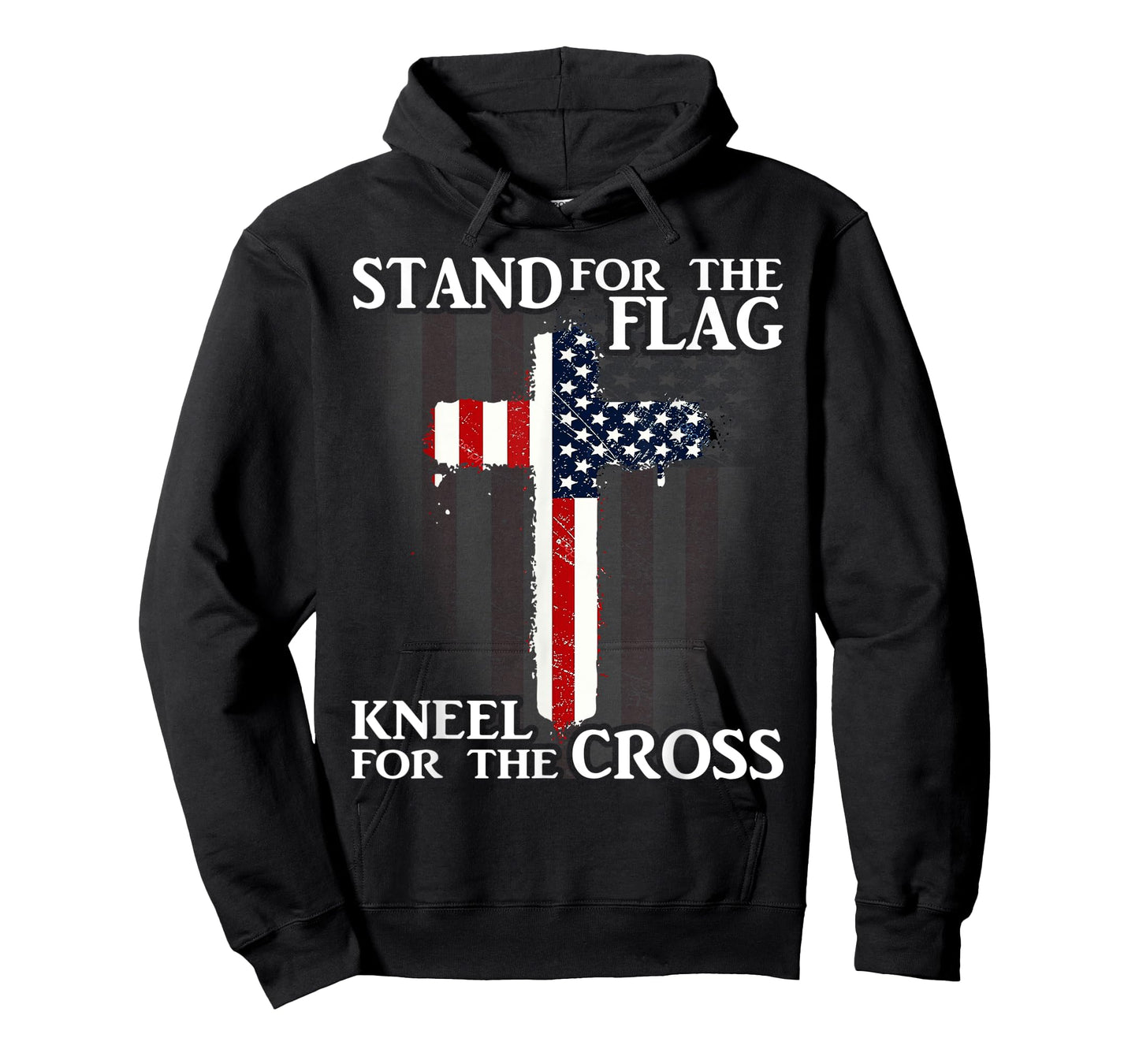 American Flag USA Kneel For The Cross Patriotic Veteran T-Shirt