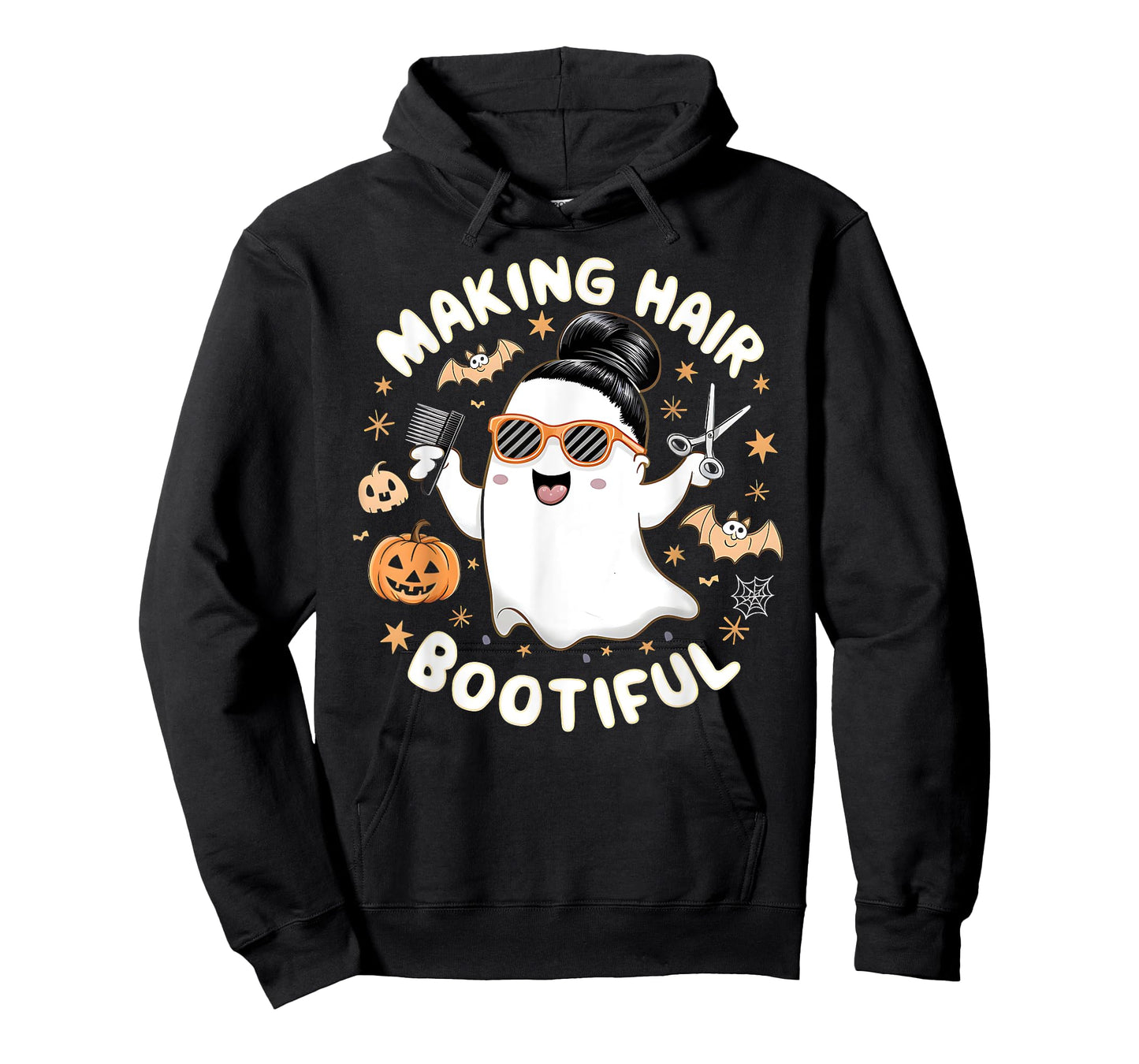 Making Hair Bootiful Halloween Ghost Barber T-Shirt