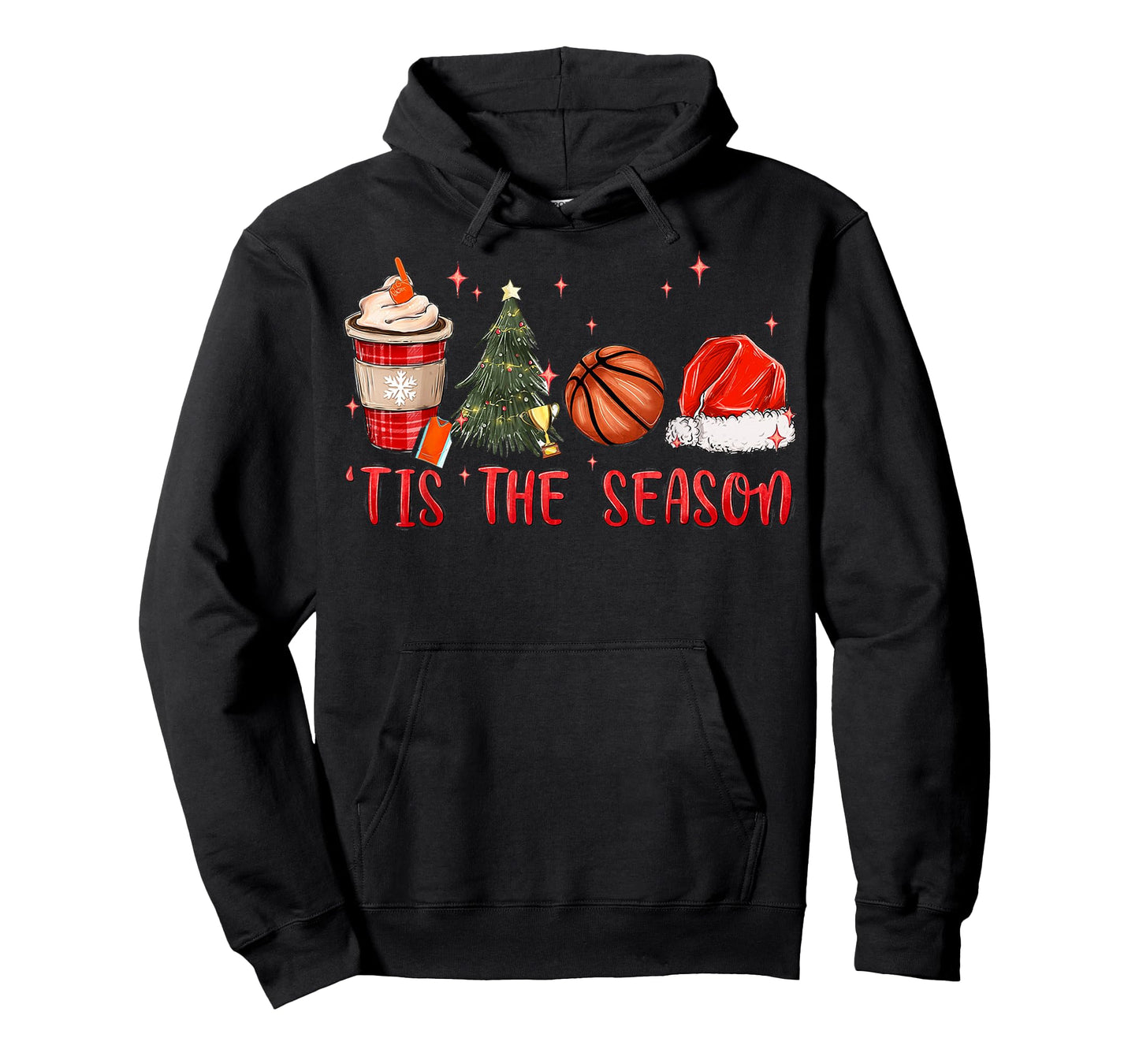 Tis The Season Basketball Christmas Matching Family Pajamas T-Shirt