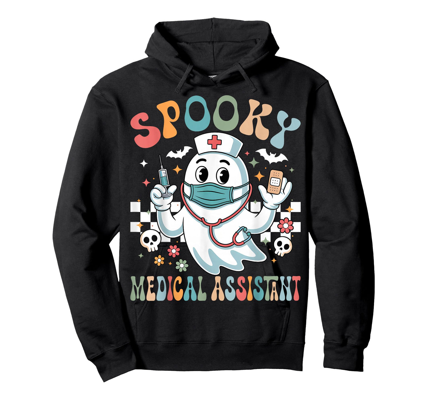 Spooky Medical Assistant Halloween Ghost Boo Nurse CMA T-Shirt