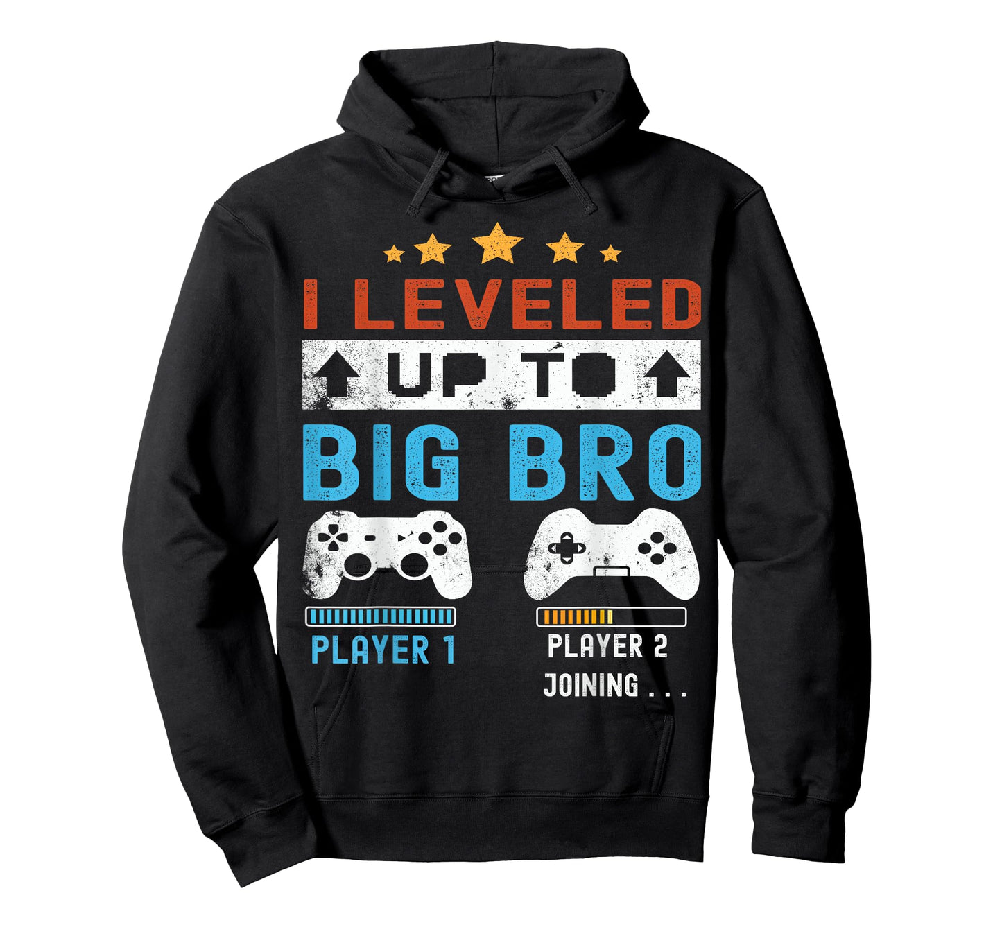 I leveled up to Big Bro! Gamer Big Brother 2025 Boys Vintage T-Shirt