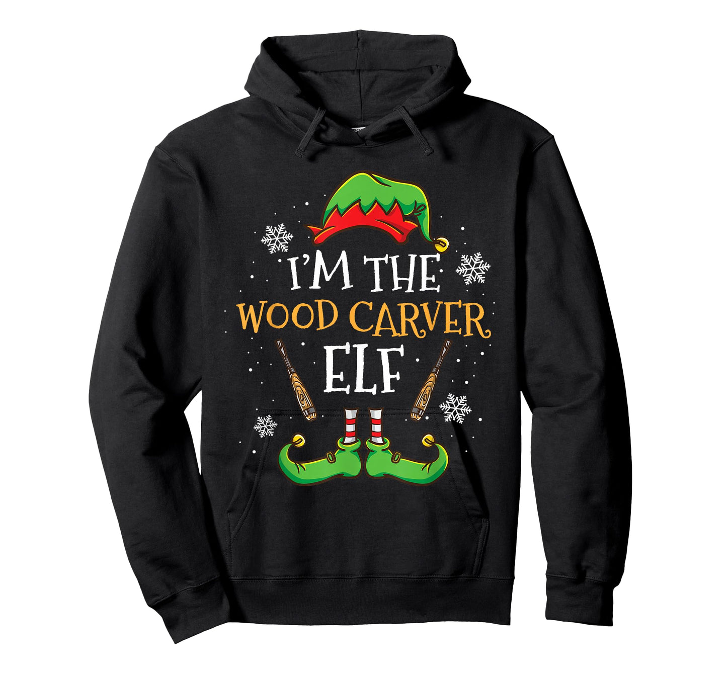 Im The Wood Carver Elf Christmas T-Shirt