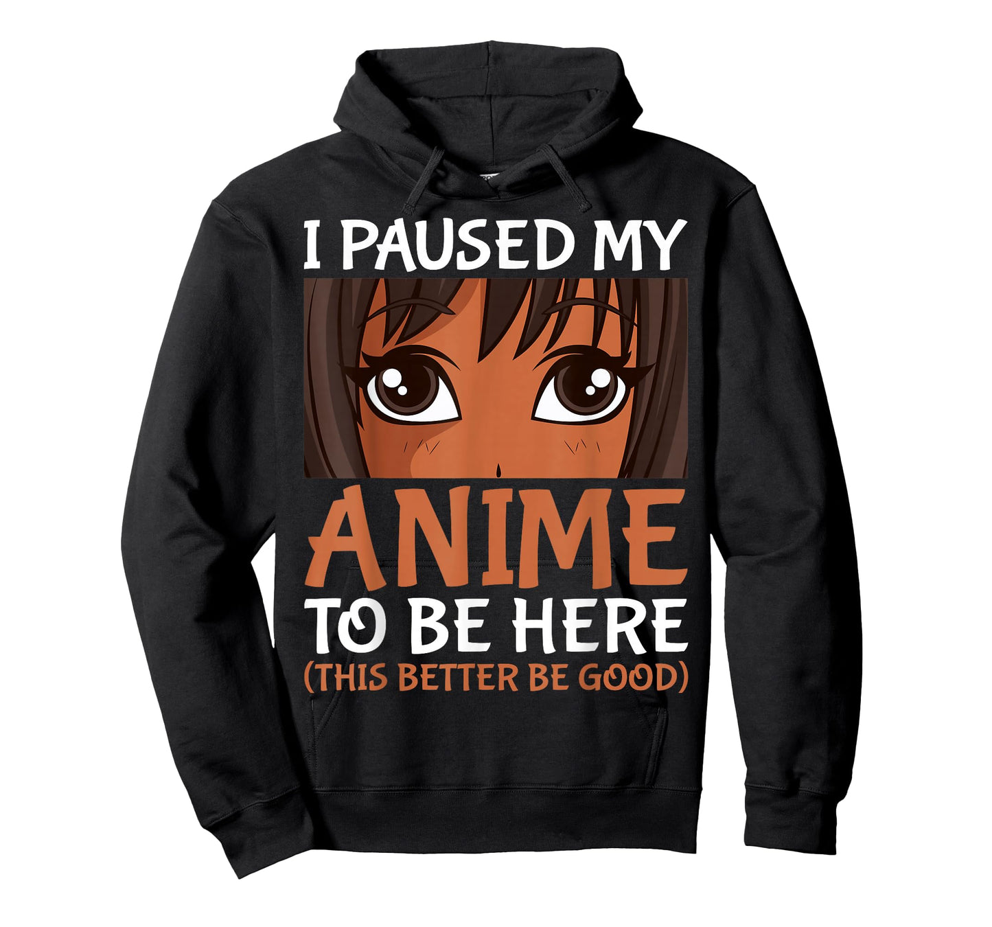 I Paused My Anime to Be Here Otaku Black Anime Merch T-Shirt