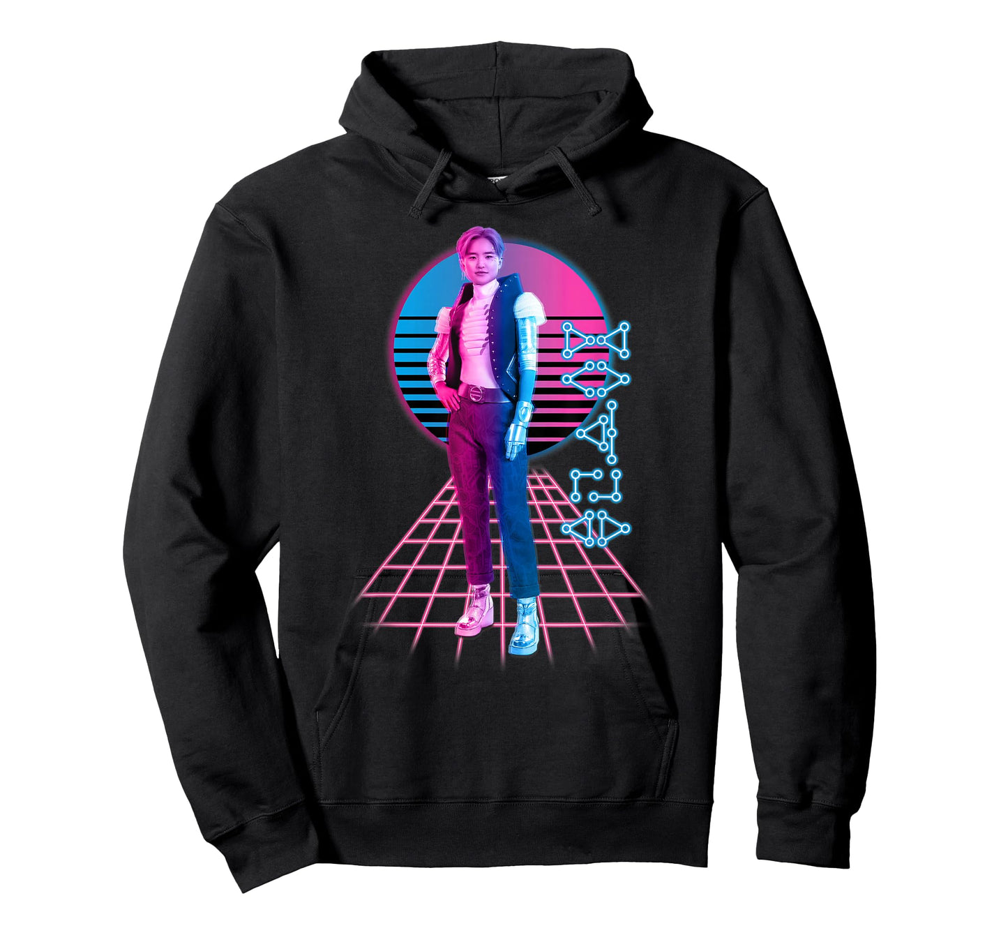 Disney Zombies 3 A-Spen Neon Standing Pose T-Shirt
