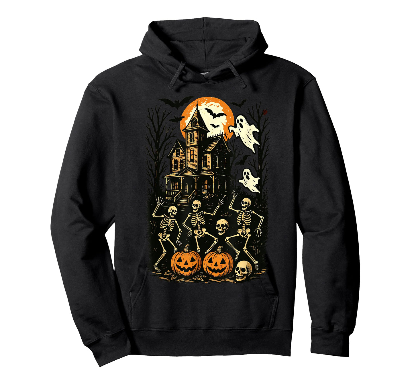 Halloween Skeleton Haunted House Spooky Dancing Skeleton T-Shirt