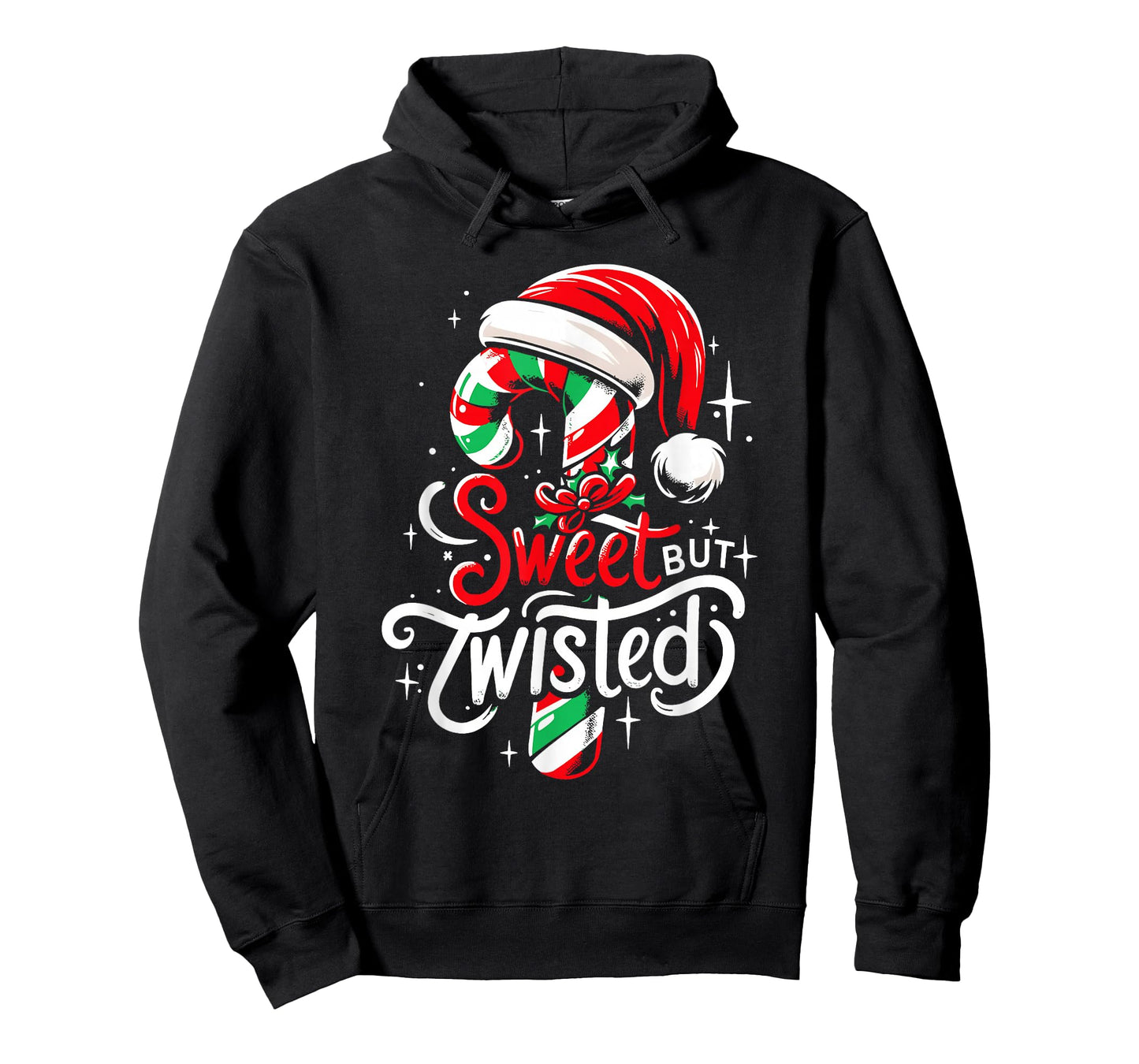 Sweet But Twisted Funny Christmas Candy Cane Xmas Holiday T-Shirt