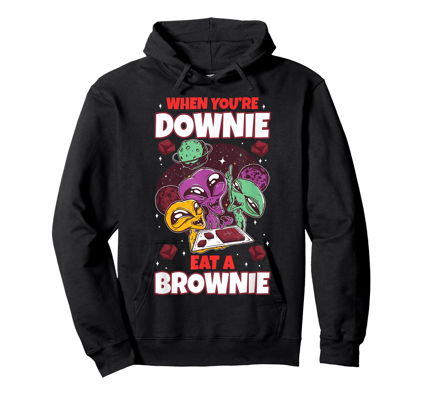 Eat chocolate brownie alien extraterrestrial space sweets T-Shirt