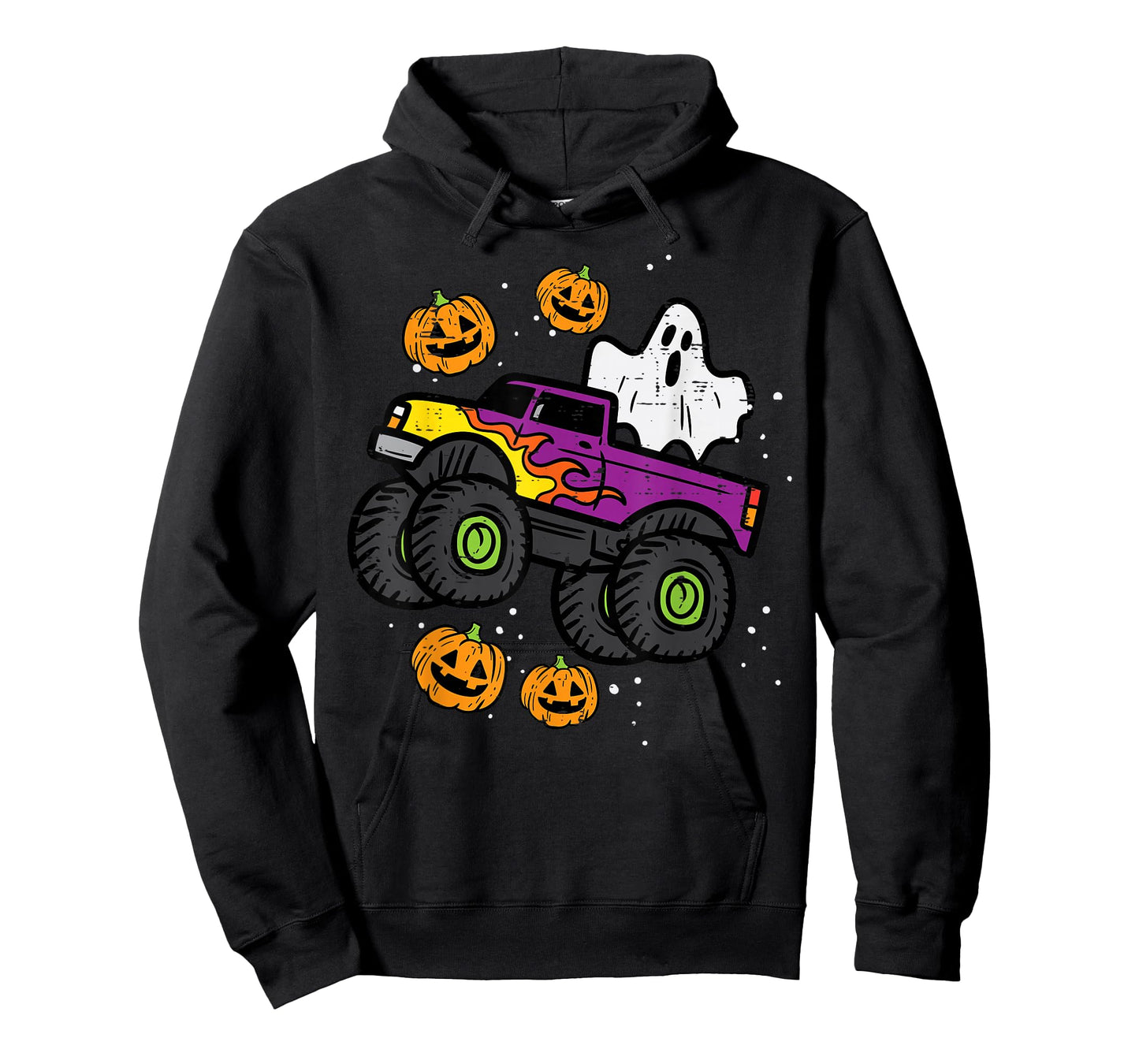 Halloween Ghost Monster Truck Costume Toddler Boys Kid Youth T-Shirt