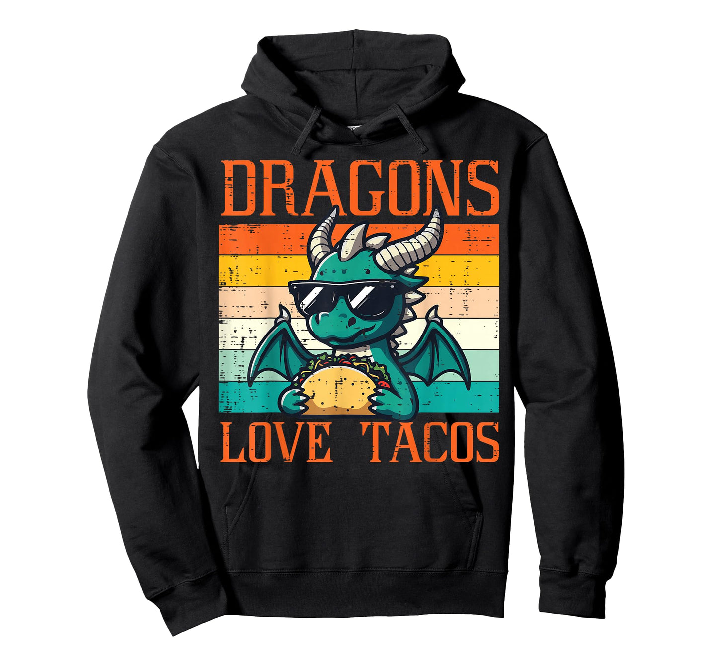 Dragons Love Tacos Funny Mexican Food Fiesta Men Women Kids T-Shirt