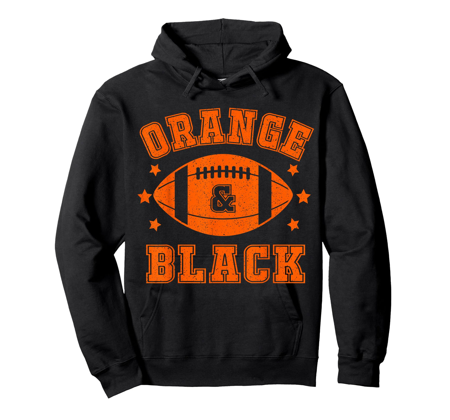 On Gameday Football We Wear Orange and Black School Spirit T-Shirt
