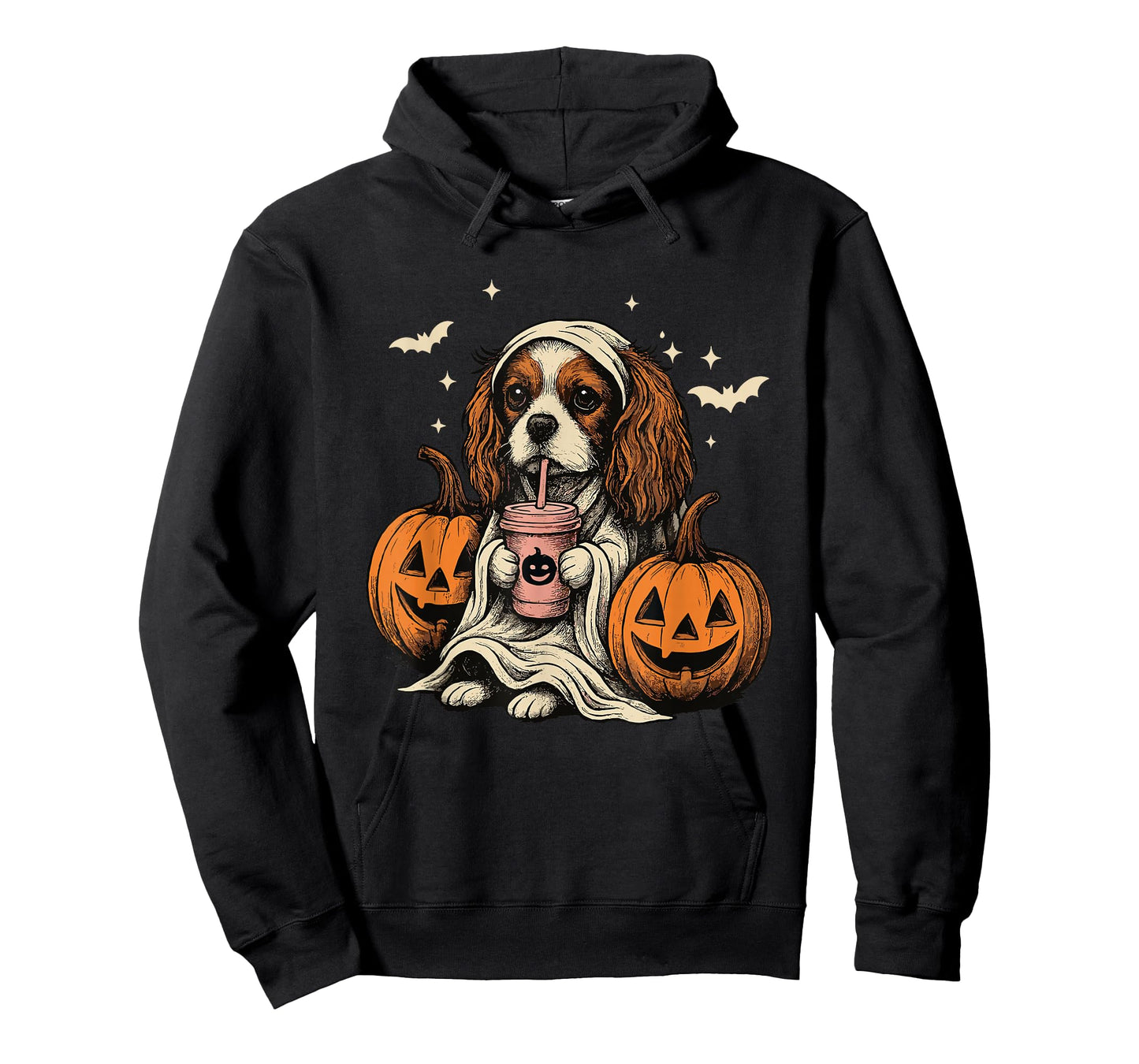 Cavalier King Charles Spaniel Ghost Halloween Cavalier Lover T-Shirt