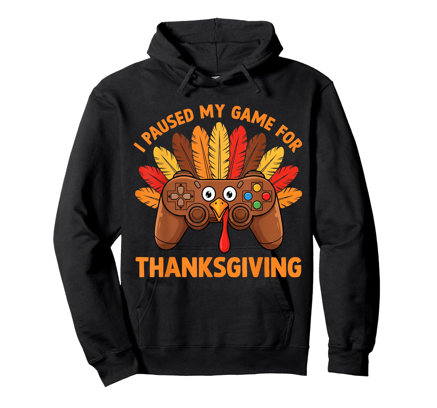 Happy Thanksgiving Gaming Funny Gamer Turkey Game Boys Teens T-Shirt