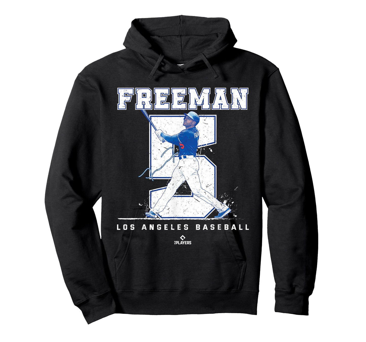 Number and Portrait Freddie Freeman Los Angeles MLBPA T-Shirt