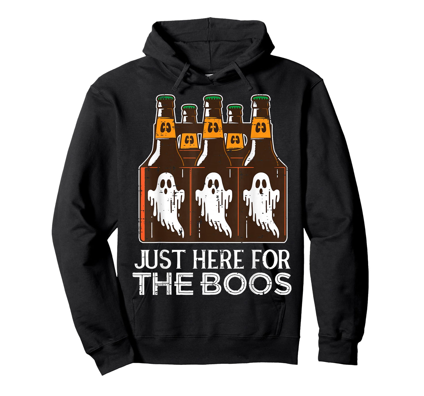 Just Here for Boos Ghost Bottles Halloween Costume Men Women T-Shirt