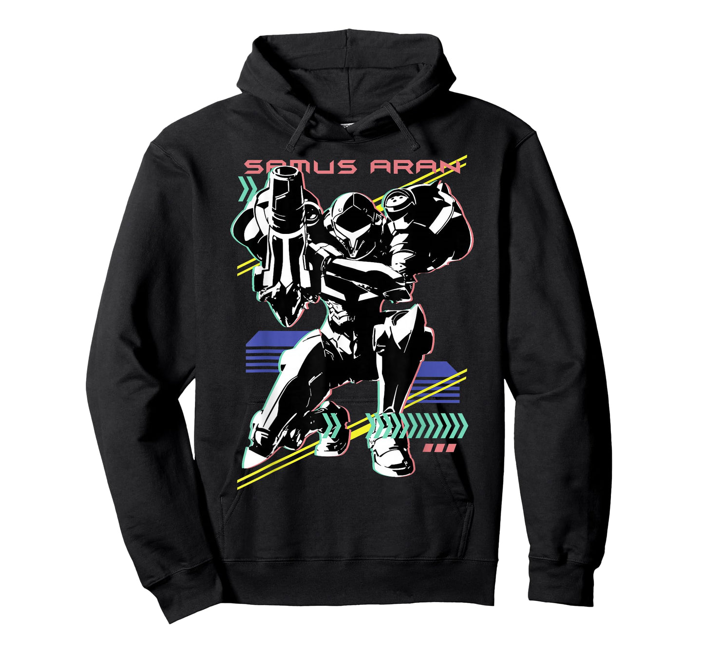 Nintendo Metroid Samus Aran Retro Neon Poster T-Shirt