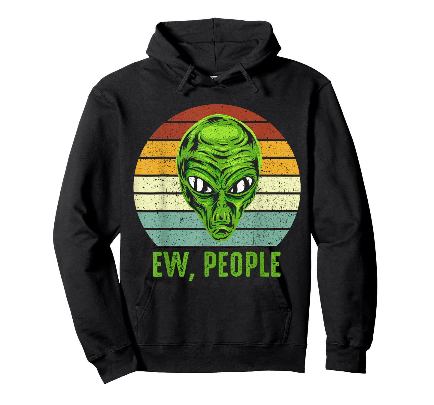 Funny Alien Retro Ew, People Shirt With Alien Vintage T-Shirt