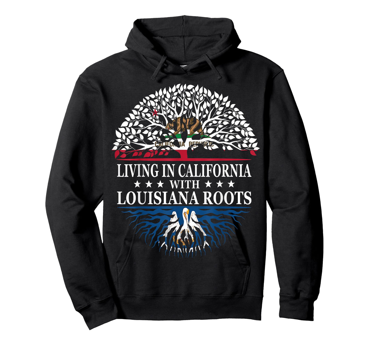 Living in California With Louisiana Roots T-Shirt