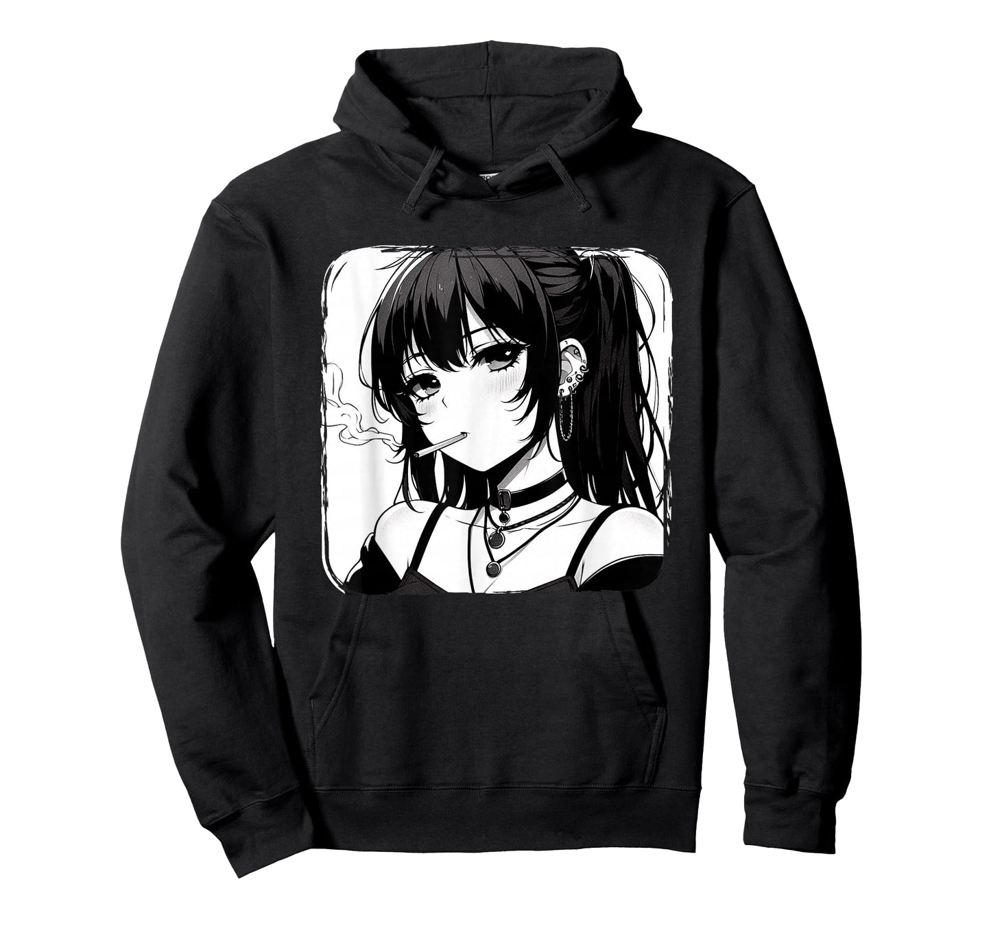 Anime Horror Girl Aesthetic Grunge Waifu Japanese Otaku T-Shirt