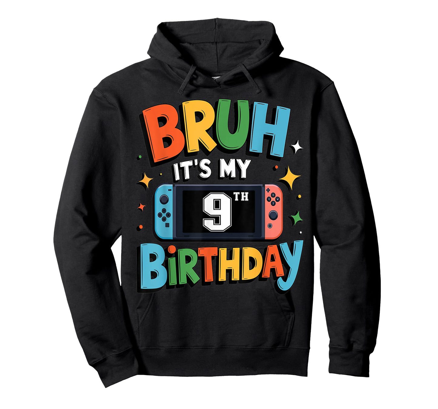 Bruh It's My 9th Birthday Video Game For Boys Girls T-Shirt