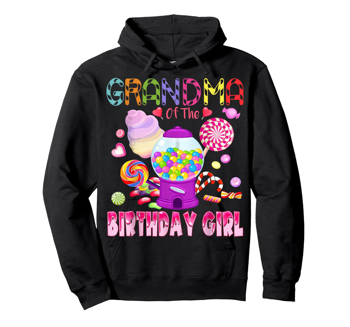 Grandma Of The Birthday Gifts Girl Candyland Candy Birthday T-Shirt