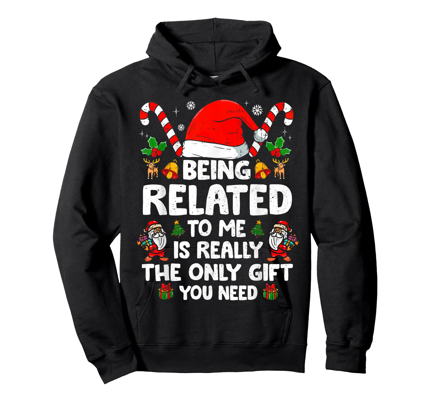 Being Related to Me Funny Christmas Family Xmas Pajamas T-Shirt