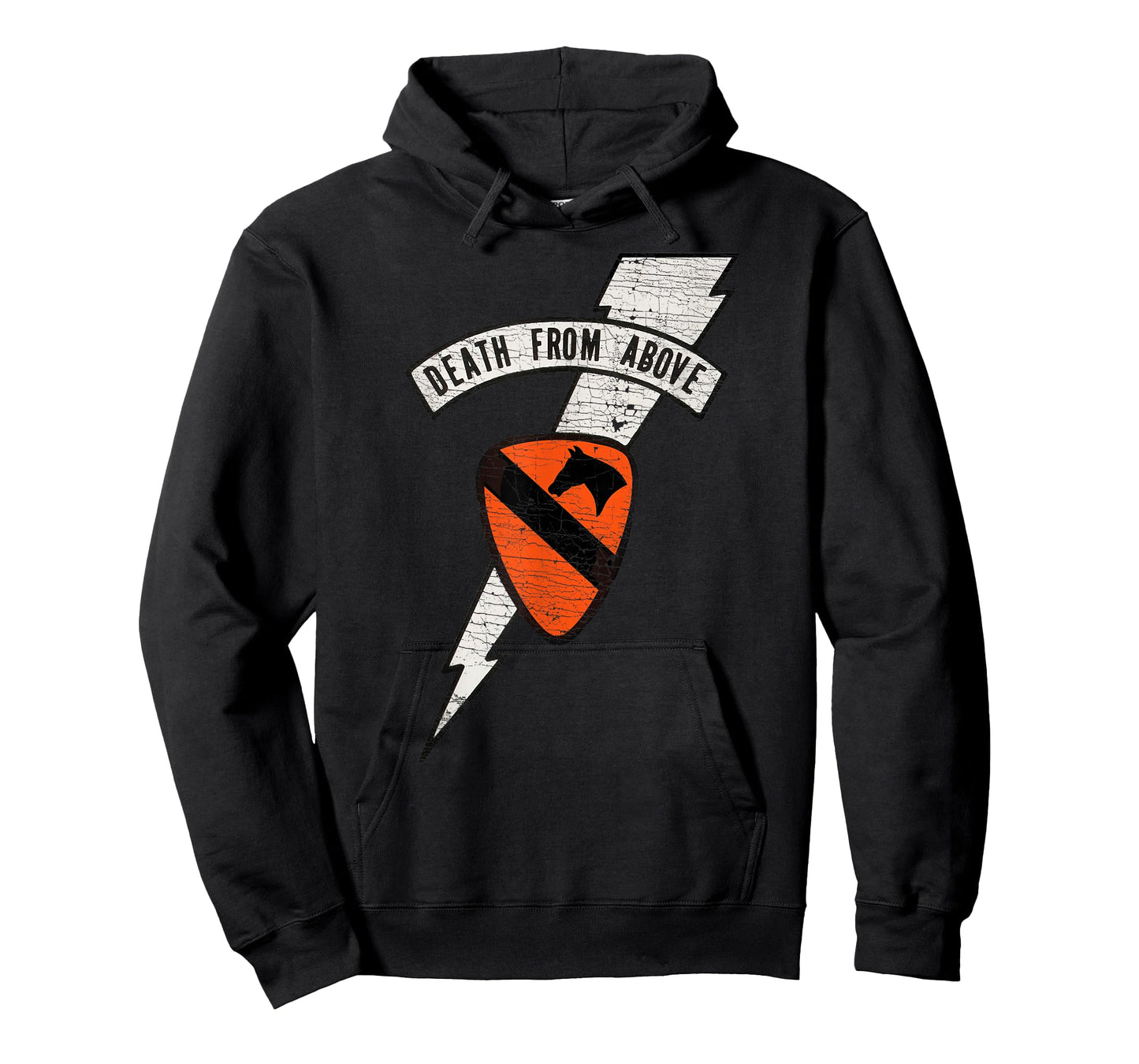"Death From Above" Air Cavalry Lightning Logo (Distressed) T-Shirt