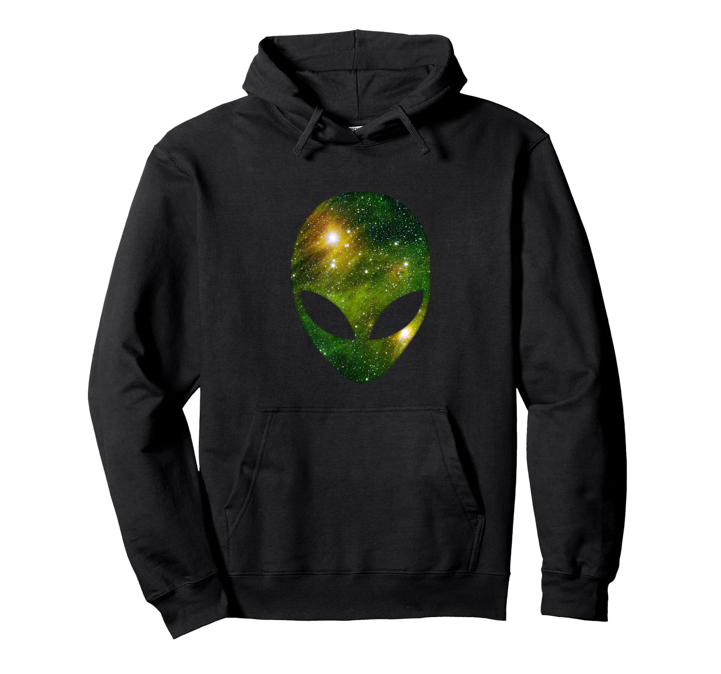 Cosmic Alien Head - Green Ufo Scifi Galaxy T-Shirt