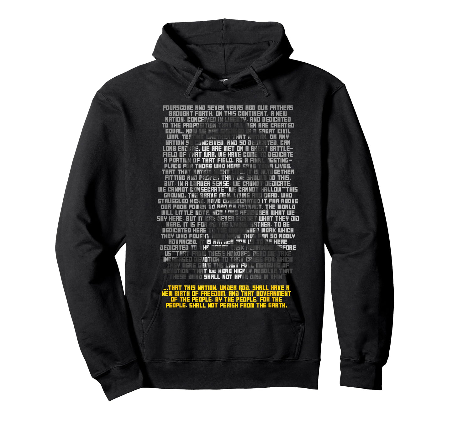 Abraham Lincoln Portrait Gettysburg Address T-Shirt
