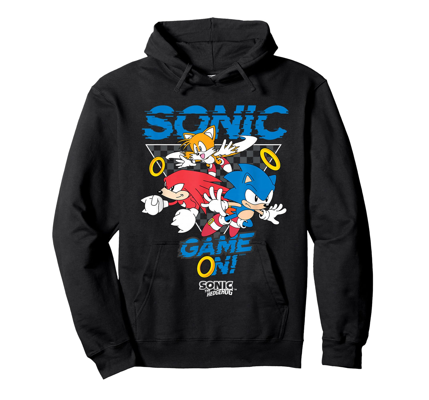 Sonic The Hedgehog Game On! Main Trio Retro Group Shot T-Shirt