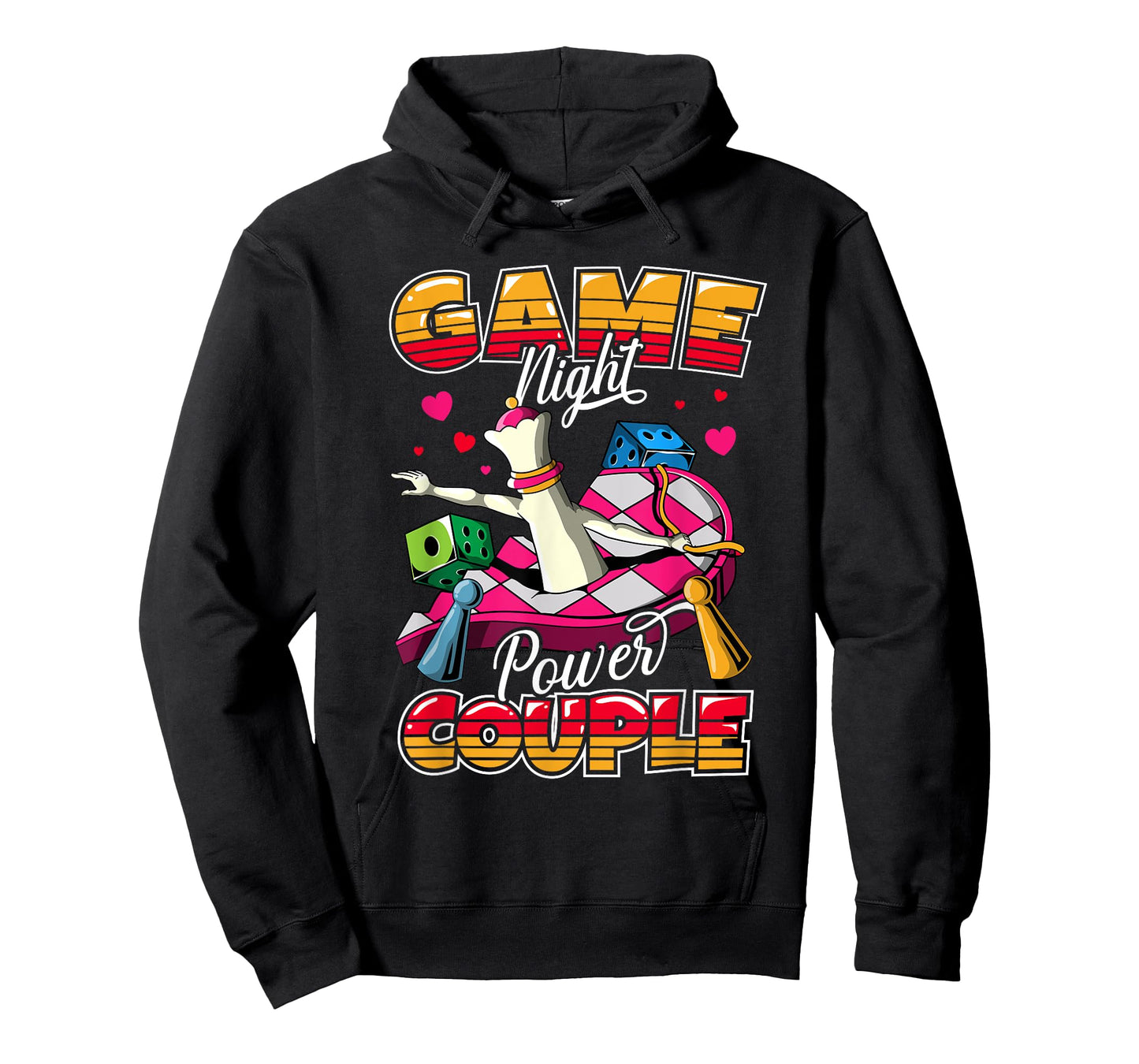 Couples Game Night Matching Outfit | Game Night Power Couple T-Shirt