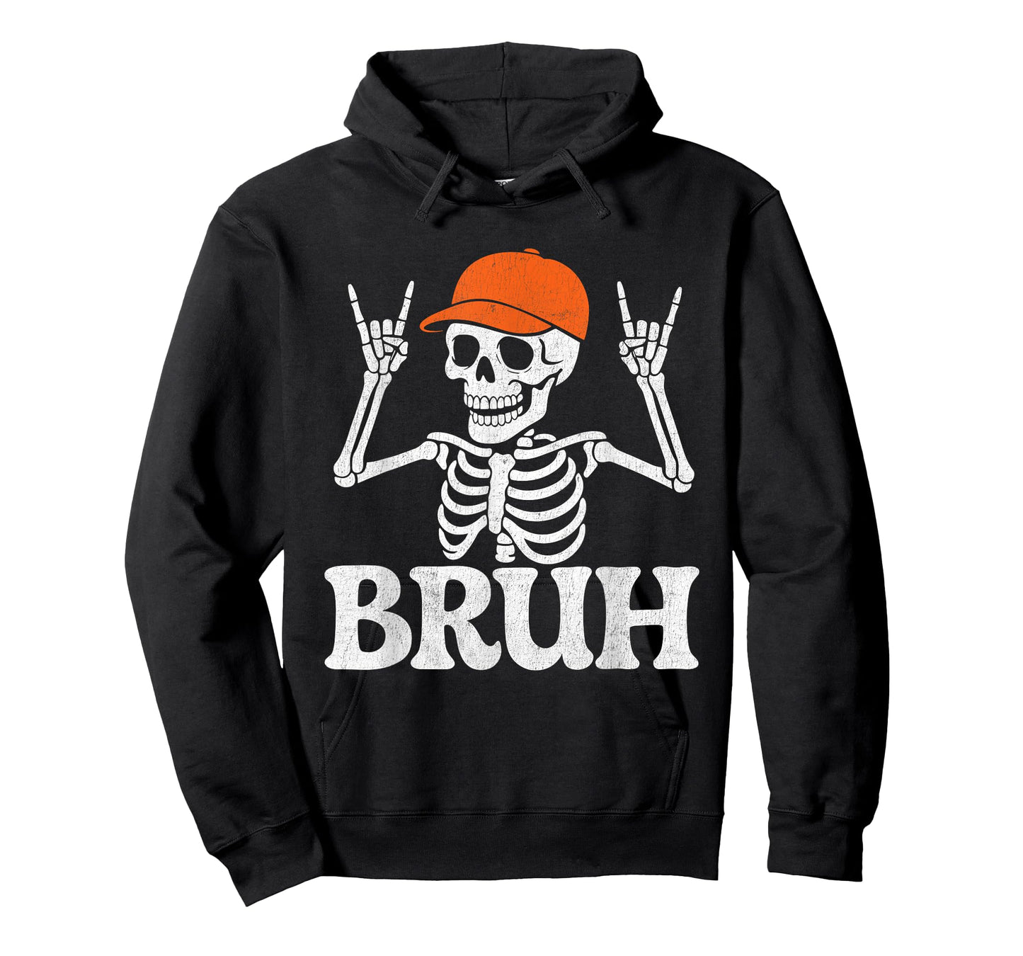 Cool Bruh Skeleton Rock On Halloween Men Boys Kids T-Shirt