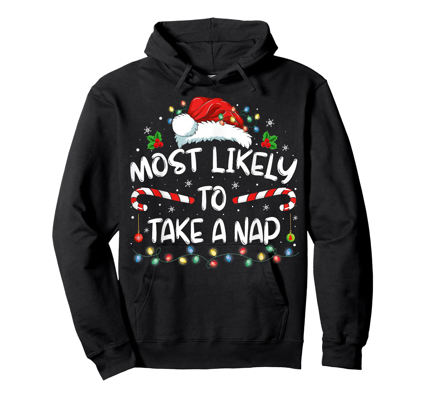 Most Likely To Take A Nap Funny Christmas Vacation T-Shirt