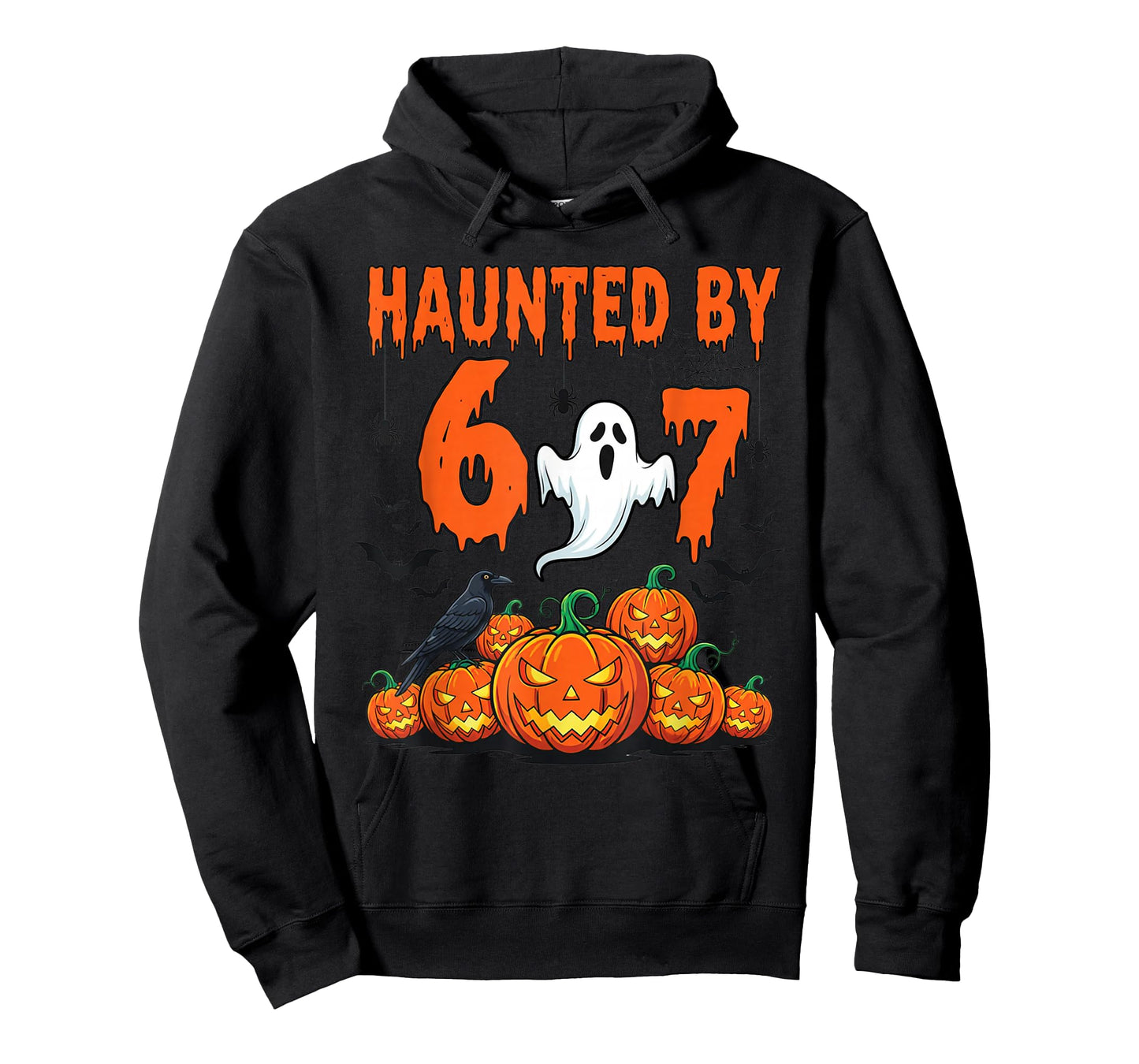 Haunted by 67 Meme Funny Ghost and Pumpkin Halloween Costume T-Shirt