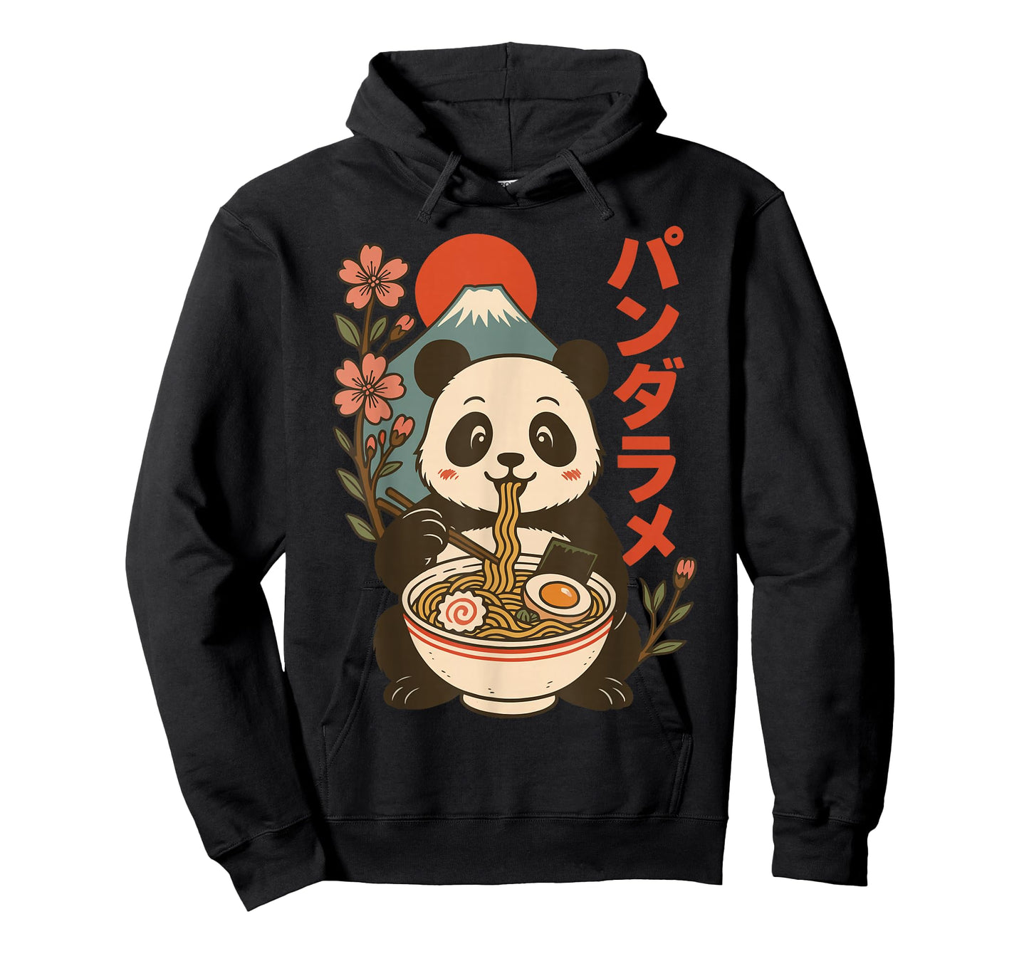 Anime Panda Eating Ramen Japanese Japan T-Shirt