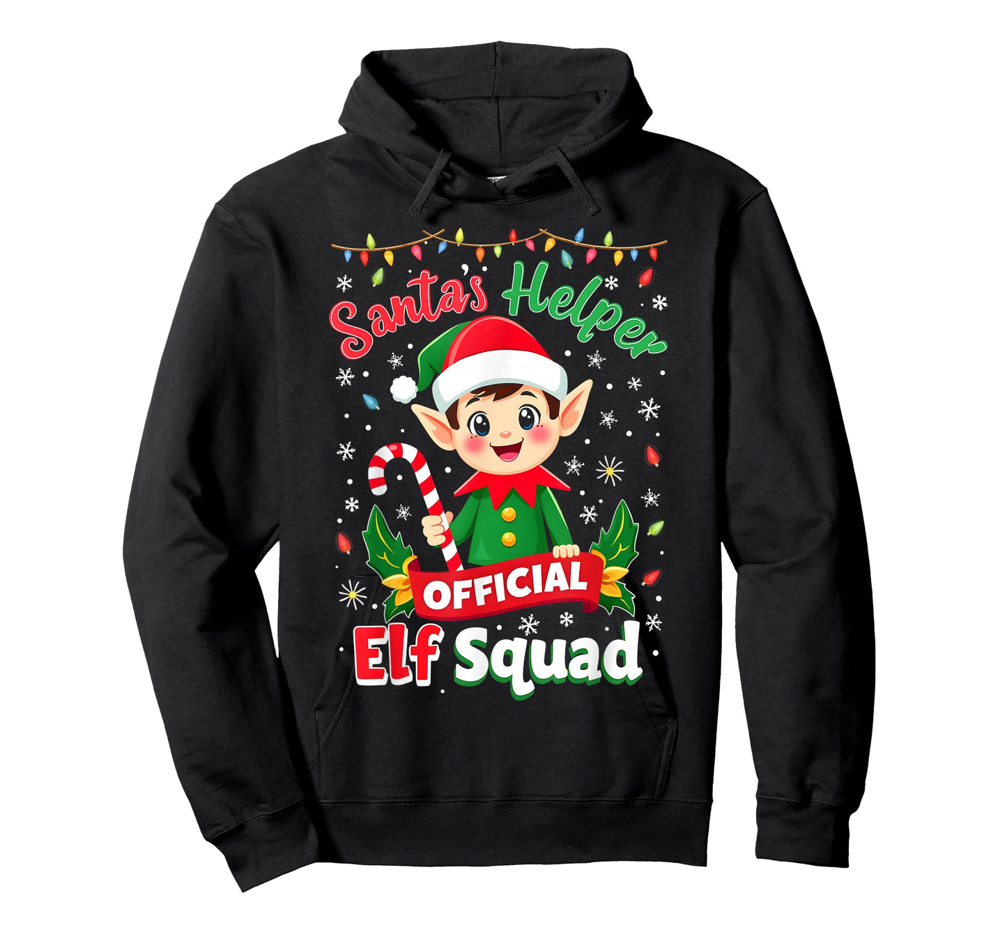 Elf Squad Santa's Holiday Helper Cute Elves Family Group T-Shirt