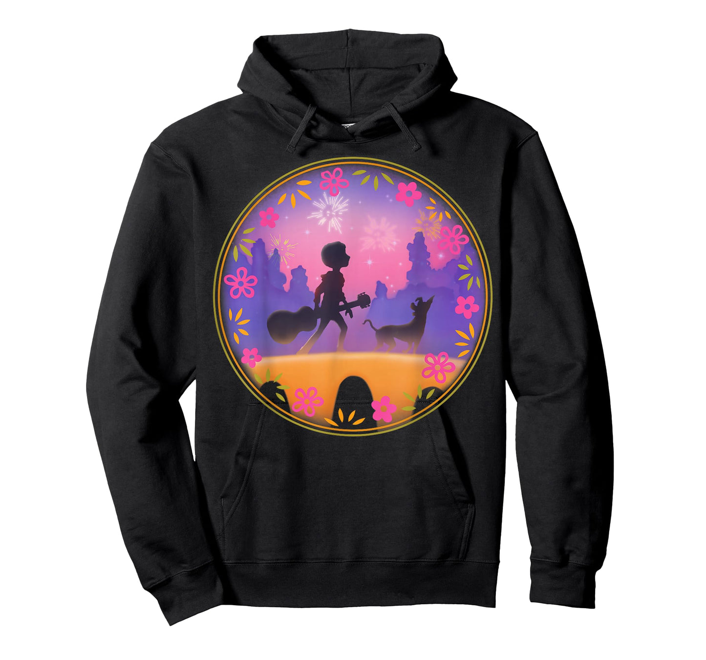 Disney Pixar Coco Miguel Dante Bridge Fireworks T-Shirt T-Shirt