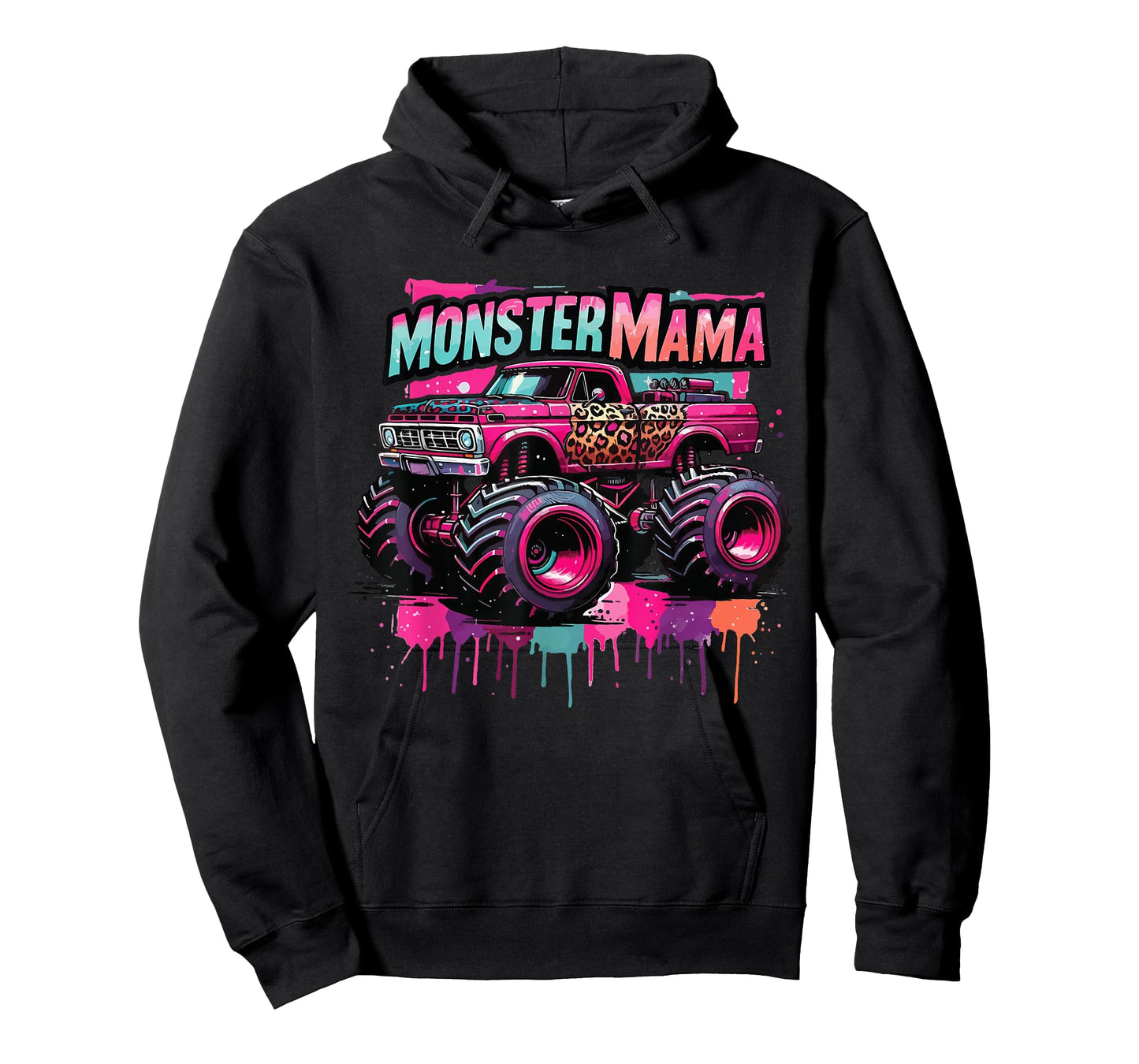 Groovy In My Monster Truck Mama Era Monster Truck Mom Kids T-Shirt
