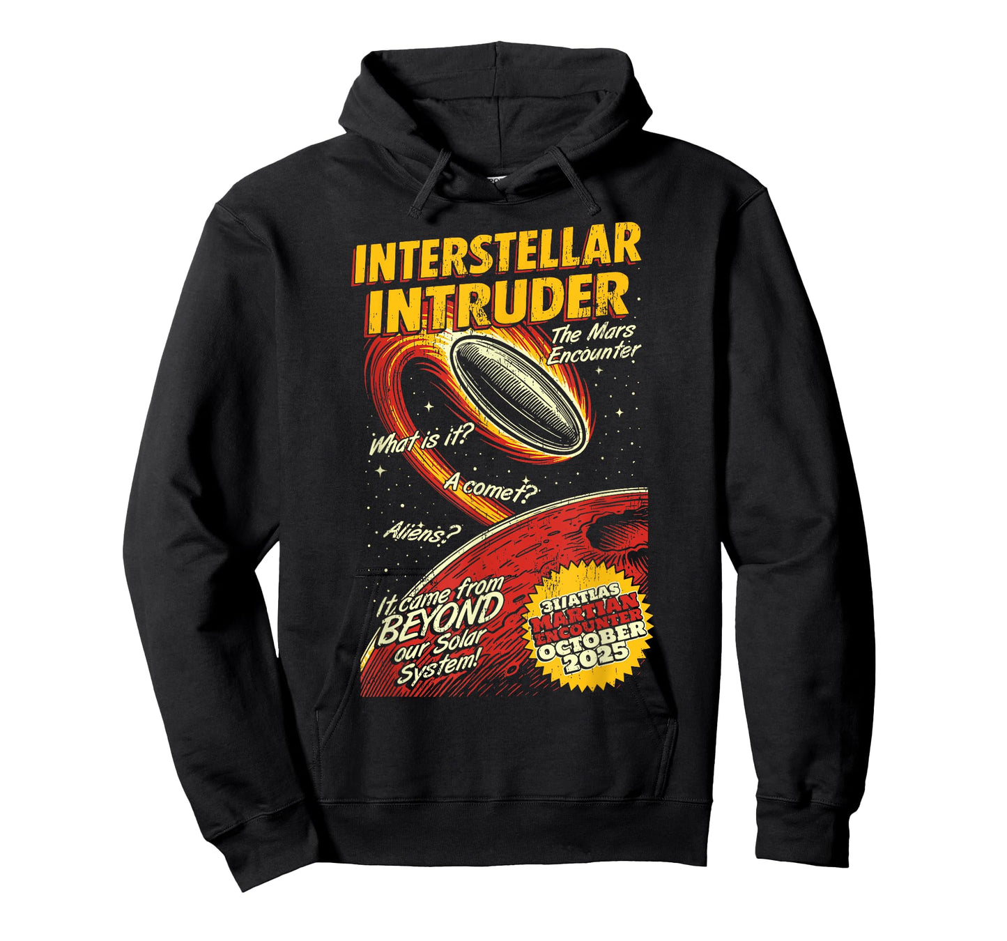 Interstellar Intruder, 3I/Atlas Science Fiction T-Shirt