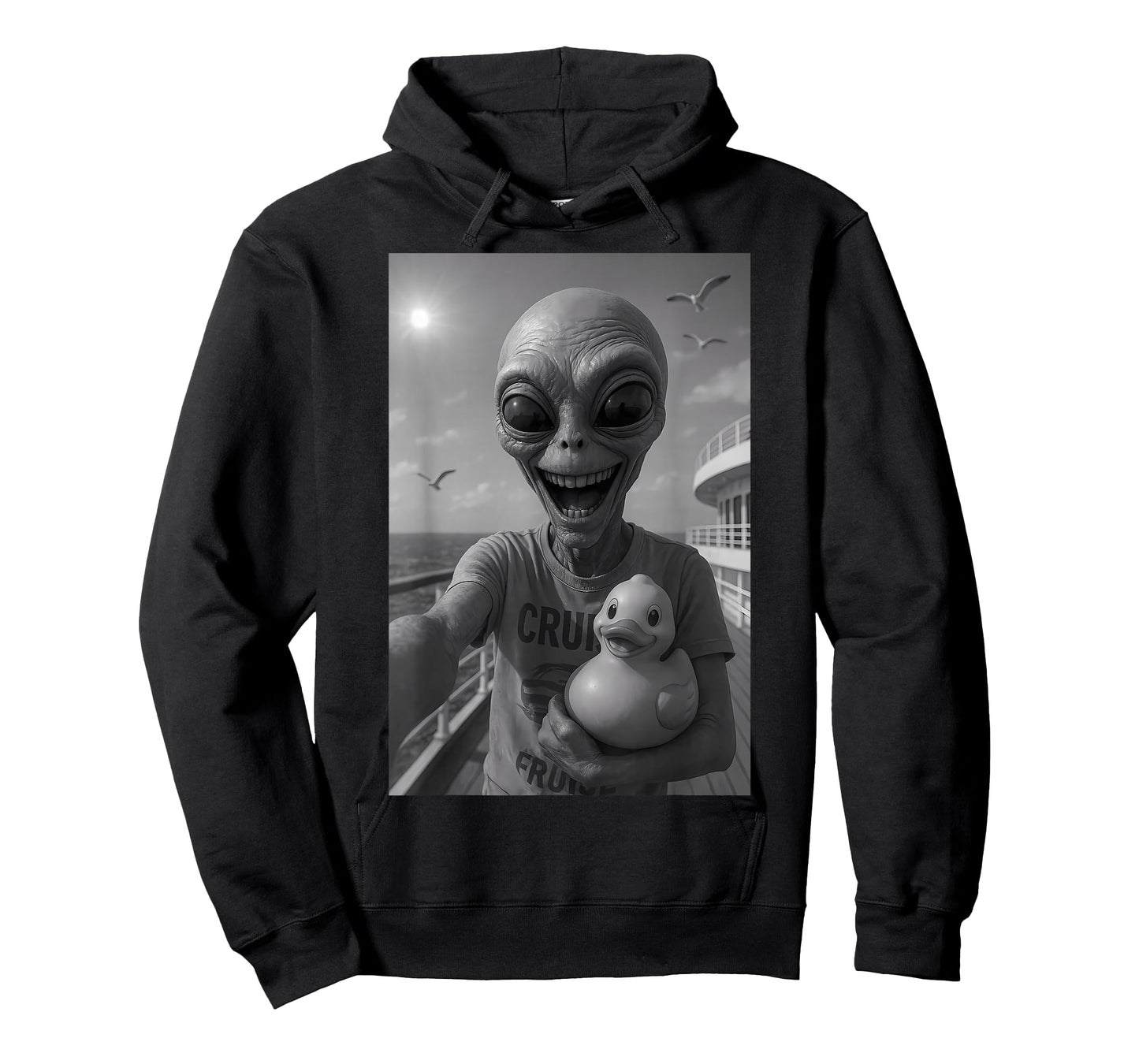 Alien Duck Cruise Holiday – Funny Alien Duck T-Shirt