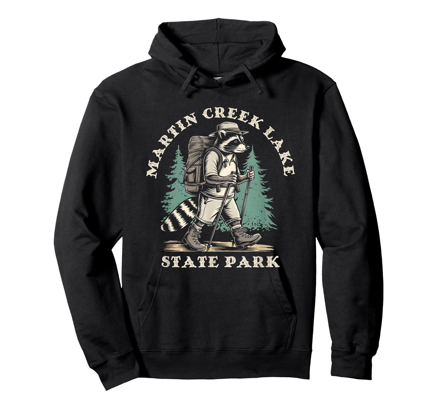 Martin Creek Lake State Park TX Hiking Backpacking Raccoon T-Shirt