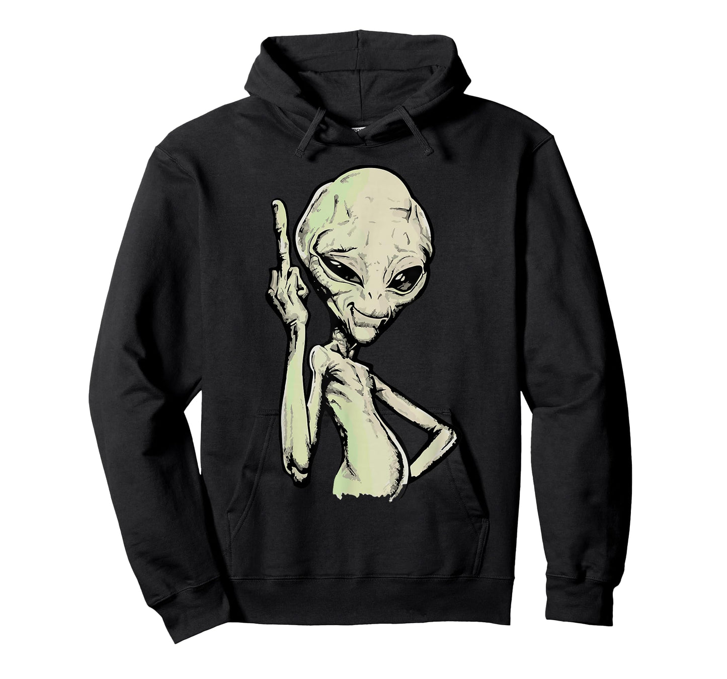 Alien Middle Finger Adult Humour Funny Novelty T-Shirt
