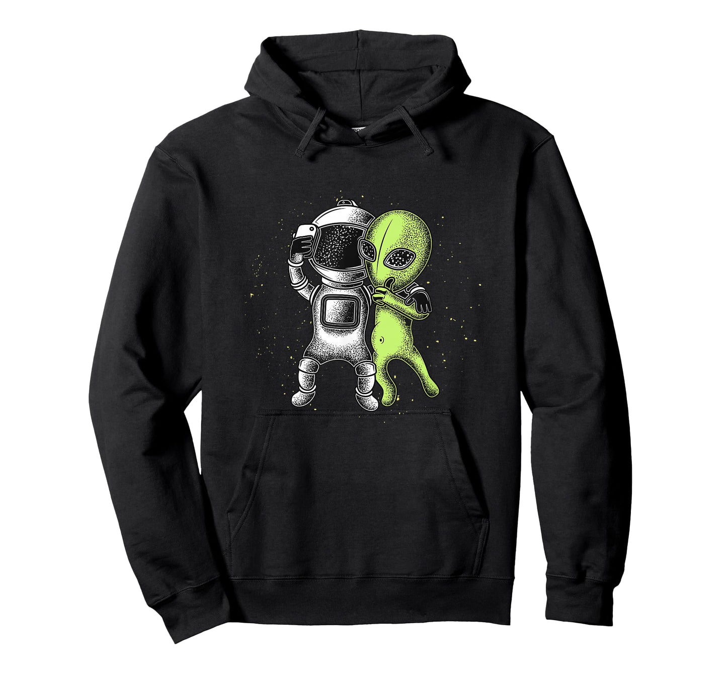 Alien Selfie Retro Style Funny Astronaut & Alien T-Shirt