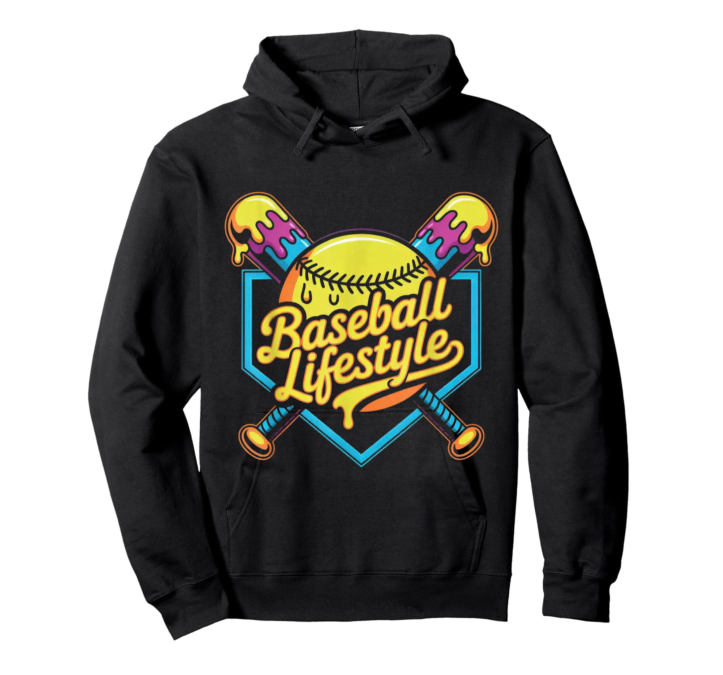 Baseball Lifestyle 101 Apparel Youth Baseball Drip Ice Cream T-Shirt