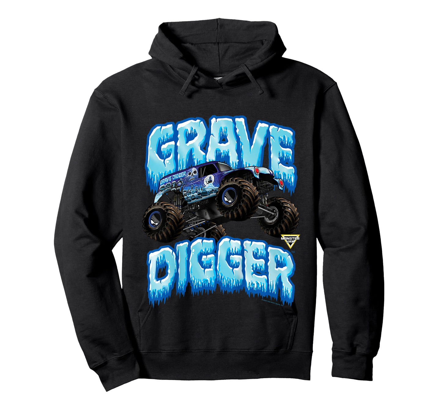 Monster Jam Kids Grave Digger Ice Cold Monster Truck T-Shirt